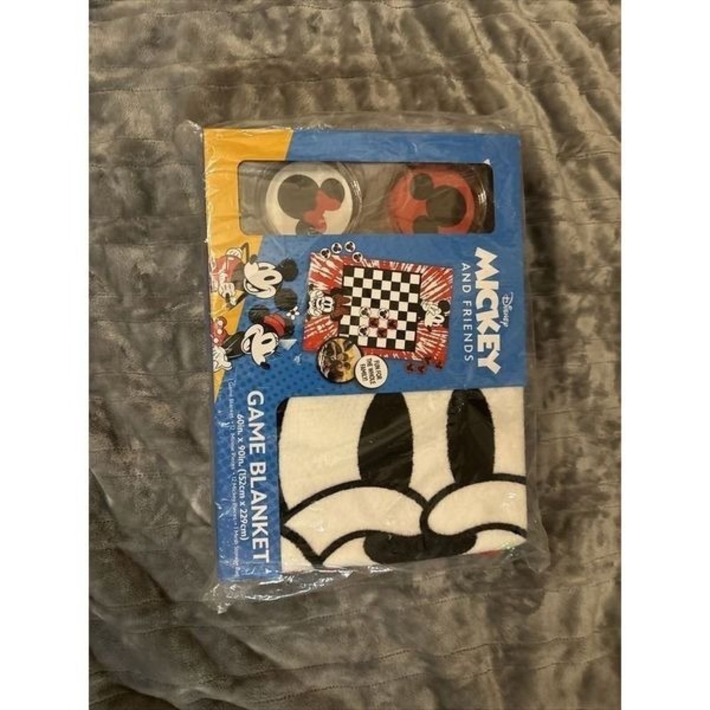 Brand New Disney Mickey and Friends Checkers‎ Game Blanket